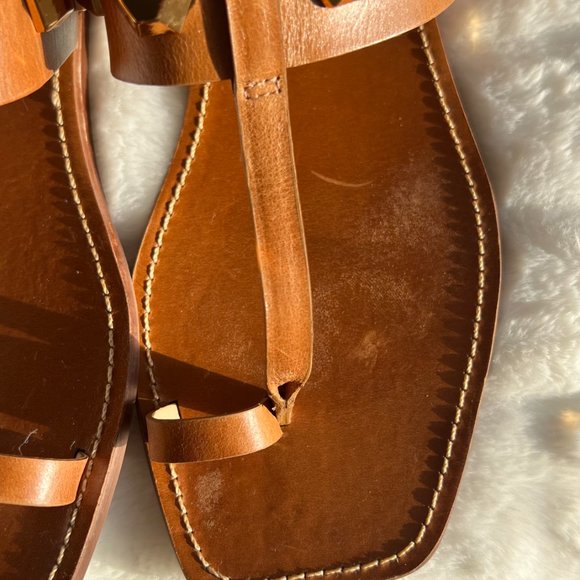 Vince Camuto Womens Dailette Leather Ankle Strap Thong Sandals - Picture 9 of 15